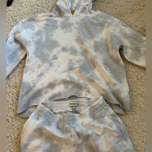 Abercrombie Soft Collection Garment-Dyed Light Blue Sweats Set